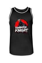 Maillot de basket homme Rambarde Knight — logo Samouraï Soleil Rouge